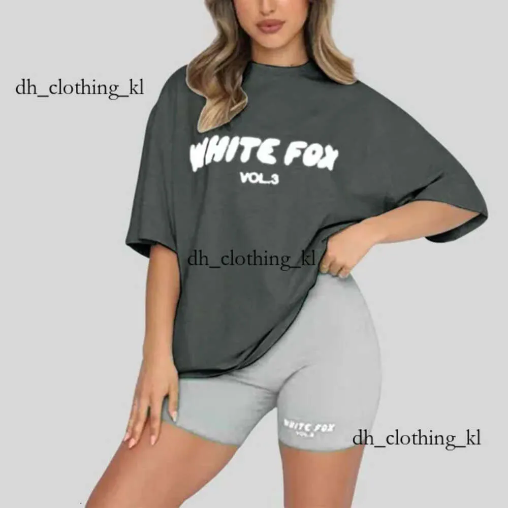 Tshirt Designer White Foxx Sweat-shirt T-shirt Top de qualité Coton T-short décontracté Mentes Shorts Street Slim Fit Hip Hop White Foxx Sweatwear Streetwear Tshirts 667