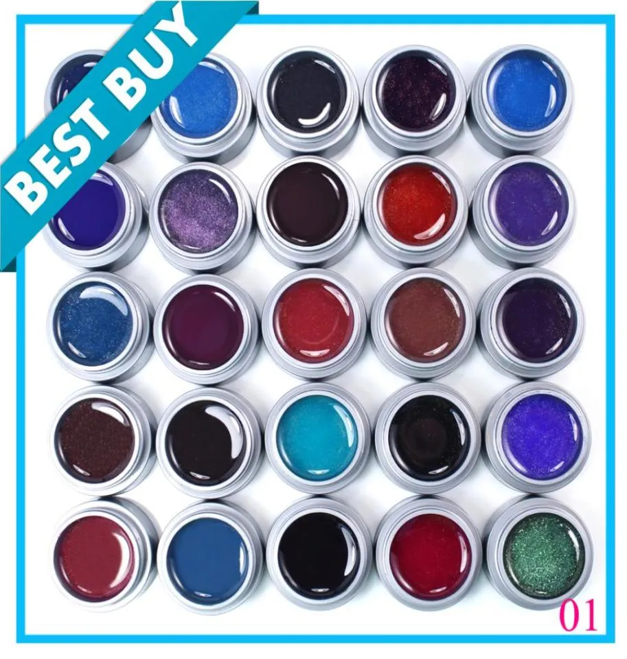 Hele2015 Nieuwe aankomstkleur UV -gel temperatuurverandering gel 25 PCS Nail Art Gel Pools 1901511