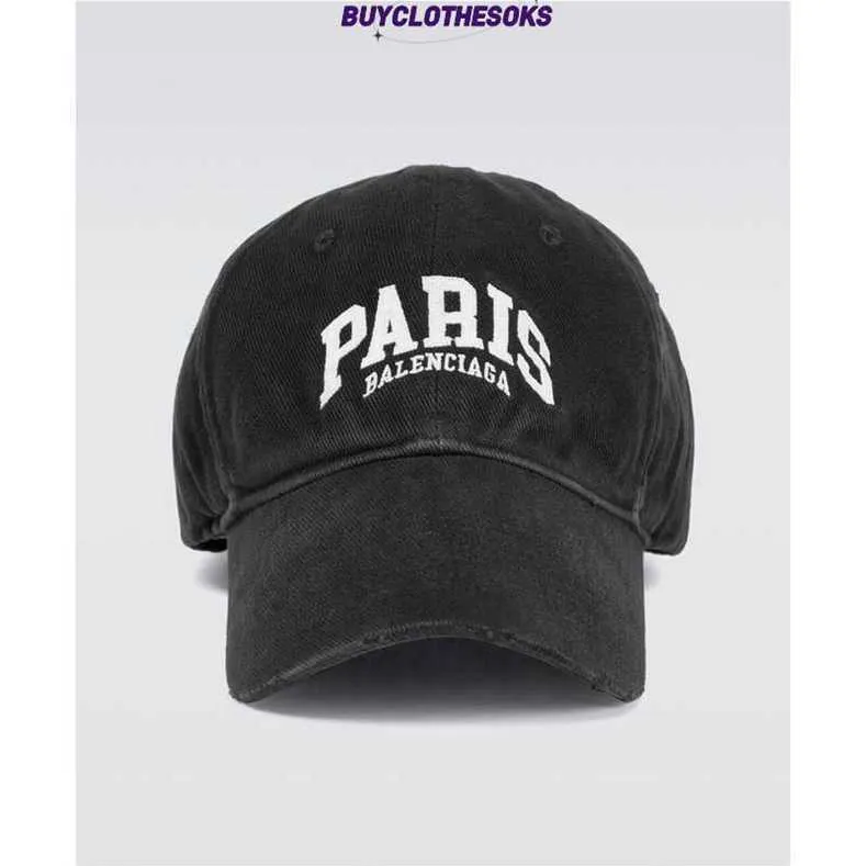 Projektantka mody Hat Women Mens Hafted Baseball Cap A Parisian Hat Man z rodziny WLHQX1