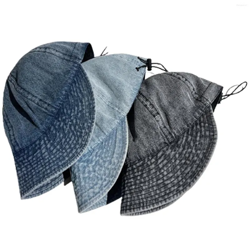 BERETS RETRO SUN HACCH CAPIO DENIM PER DONNE RAGAZZI FLASCHI DI FLUSPPY RAGAZZI OUTDOOR SPORT