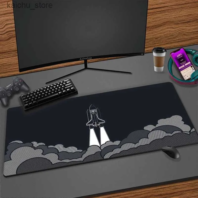 Maus -Pads Handgelenk ruhen Platz großer Anime Mousepad Gamer niedlich Kawaii xxl Gaming Maus -Pad Gummi Gummi Black Locking Edge Big Fashion Laptop Notebook Schreibtisch Matte Y240419