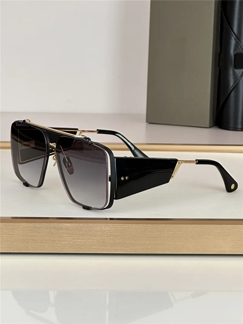 Mens oversized square sunglasses UV400 alloy frame 56mm lens  display picture 3