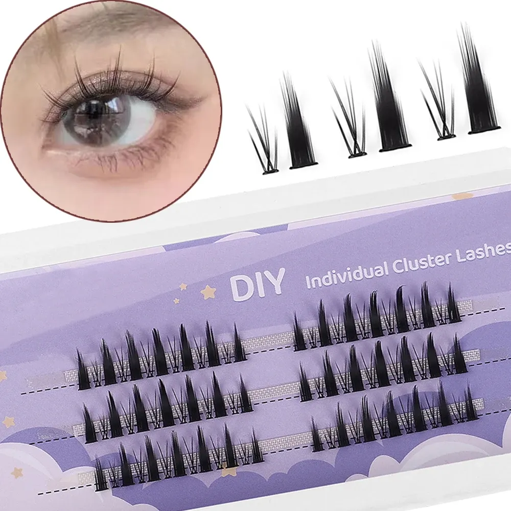 Individual Lashes Cluster Pure Wild Trilogy False Eyelash Natural Simulation Segmented Single Cluster Fake Eyelashes