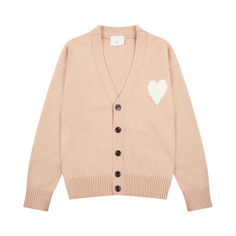 أزياء النساء الصلبة ألوان Cardigan Coard Button v-te-leact Long Sleeve Lower Love Sybroidered Sweater Autumn Disual Soft Breynit