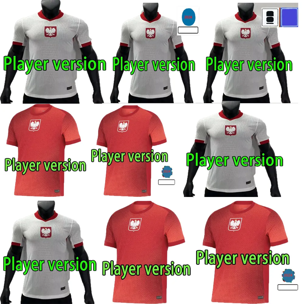POLAND player version Soccer Jerseys LEWANDOWSKI Home Away 24/25 Polska National Team MILIK PISZCZEK PIATEK GROSICKI KRYCHOWIAK ZIELINSKI Football Shirt Kit Men