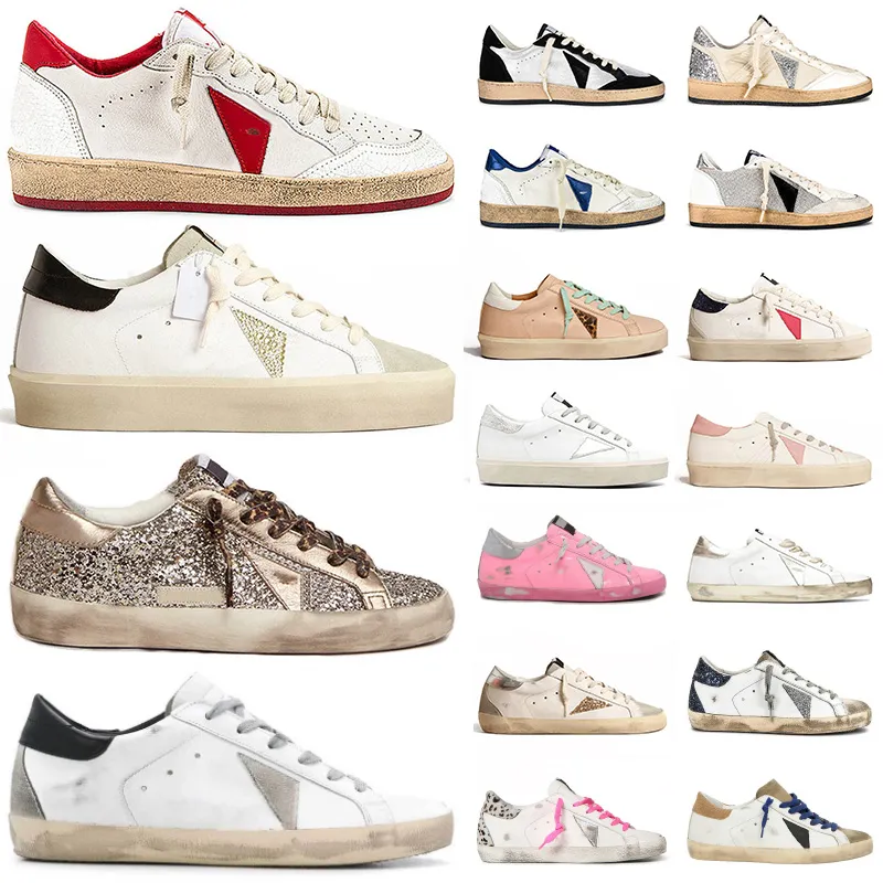 golden goose sneakers dress shoes women men Golden Goose. superstar dirty super star black white pink green【code ：L】flat heel des chaussures trainers designer big size 35-46