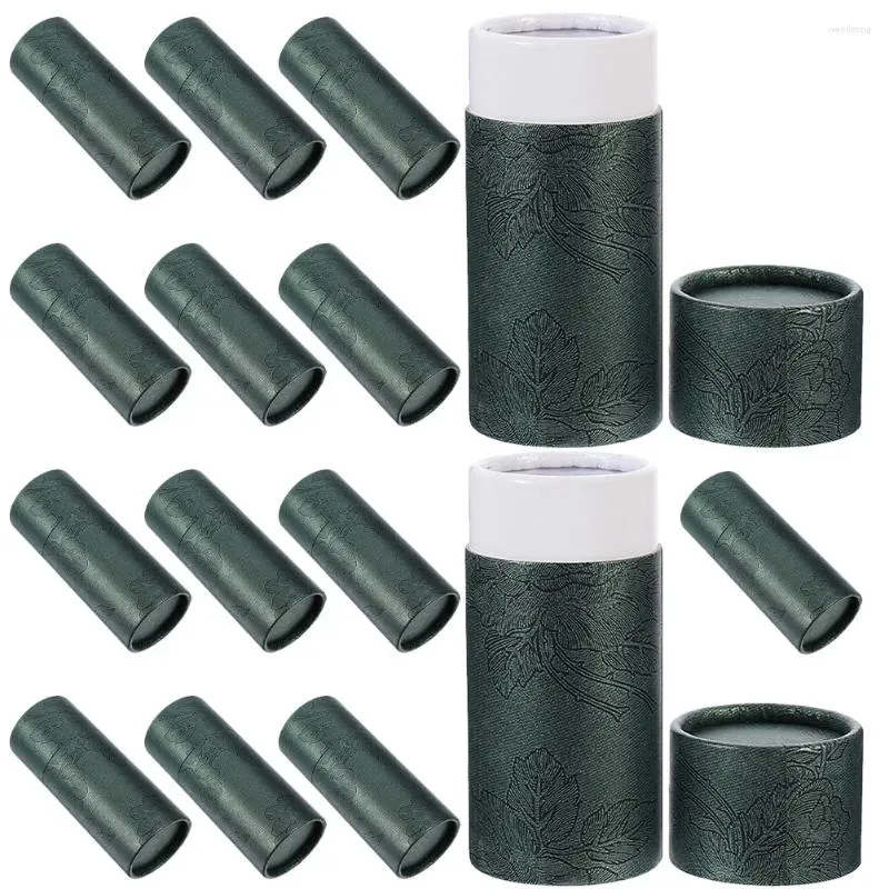 Storage Bottles 15 Pcs Essential Oil Bottle Paper Tube Box Gift Container Jar Lid Lipstick Face Mounting Packaging Tea Can Deodorant