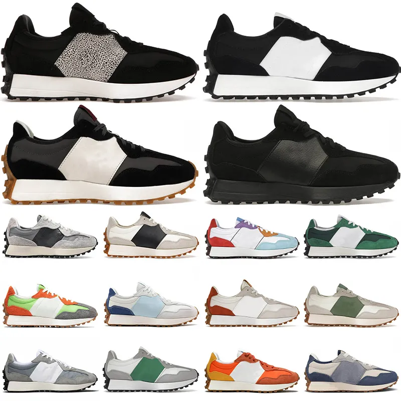 327 Running Shoes Women Mens N327 Designer Sneakers Black Leopard White Gum Summer Fog Grey Pride Varsity Green Leopard Print Casual Shoes