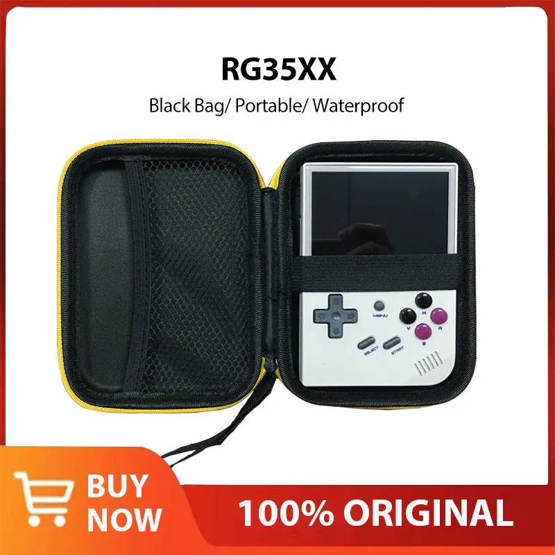 Cases Tolex Black Bag of Anbernic RG35XX Retro Handheld Game Player 3.5Inch Screen Anbernic RG353V Black Case Portable Mini Carry Bag