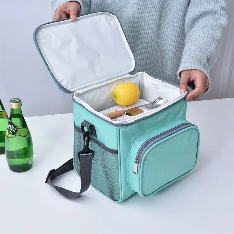 Taschen große schulter dickere Kühlertasche Thermaltasche Tasche Isoliert Iceack tragbares Picknick Getränke Lebensmittel Bier Lagerbehälter