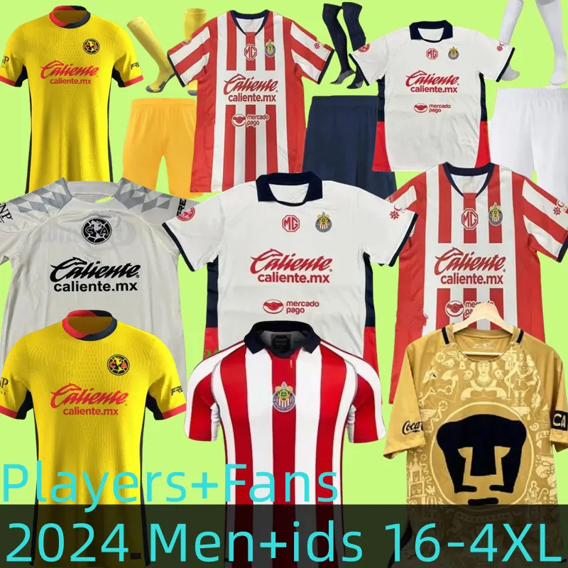 Storlek S-4XL Liga MX 24 25 Club America Soccer Jerseys Leon Third 2024 2025 Mexico Leon Tijuana Tigres UNAM CHIVAS Guadalajara Cruz Azul Football Shirts