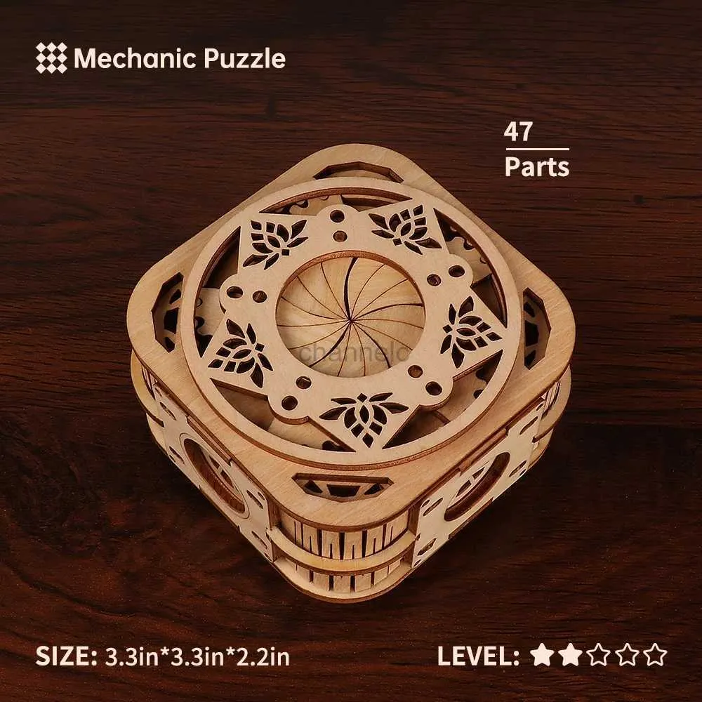 Puzzles 3D Puzzles en bois 3D DIY Craft Modèle de musique Box Kit Education Puzzle Toys Decoration Table