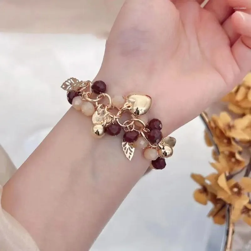 Bracelets Bohemian Heart Flower Pendant Pendant String Multi-couche Bracelet Bracelet Women's Style