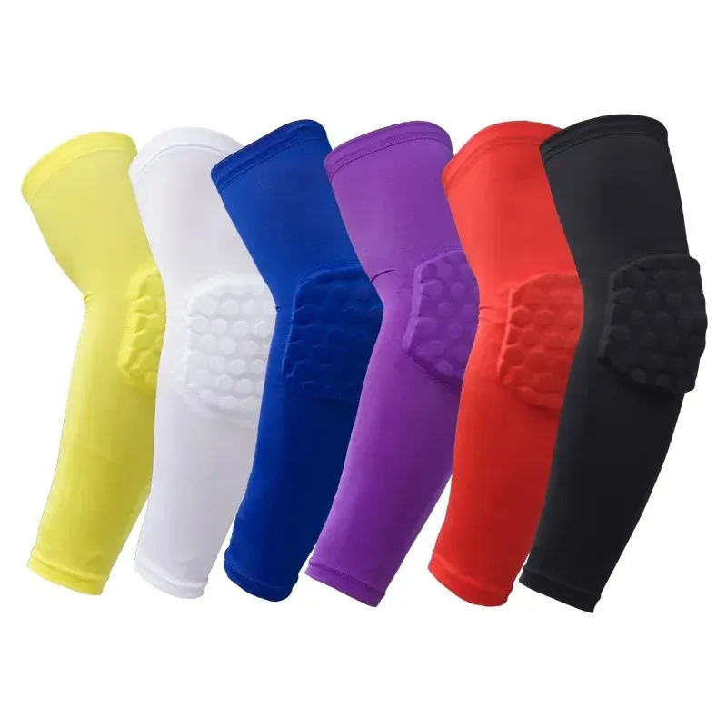 2024 Arm Sleeve Armband Elbow Support Basketball Arm Sleeve Breathable Football Safety Sport Elbow Pad Brace Gym Protector for arm