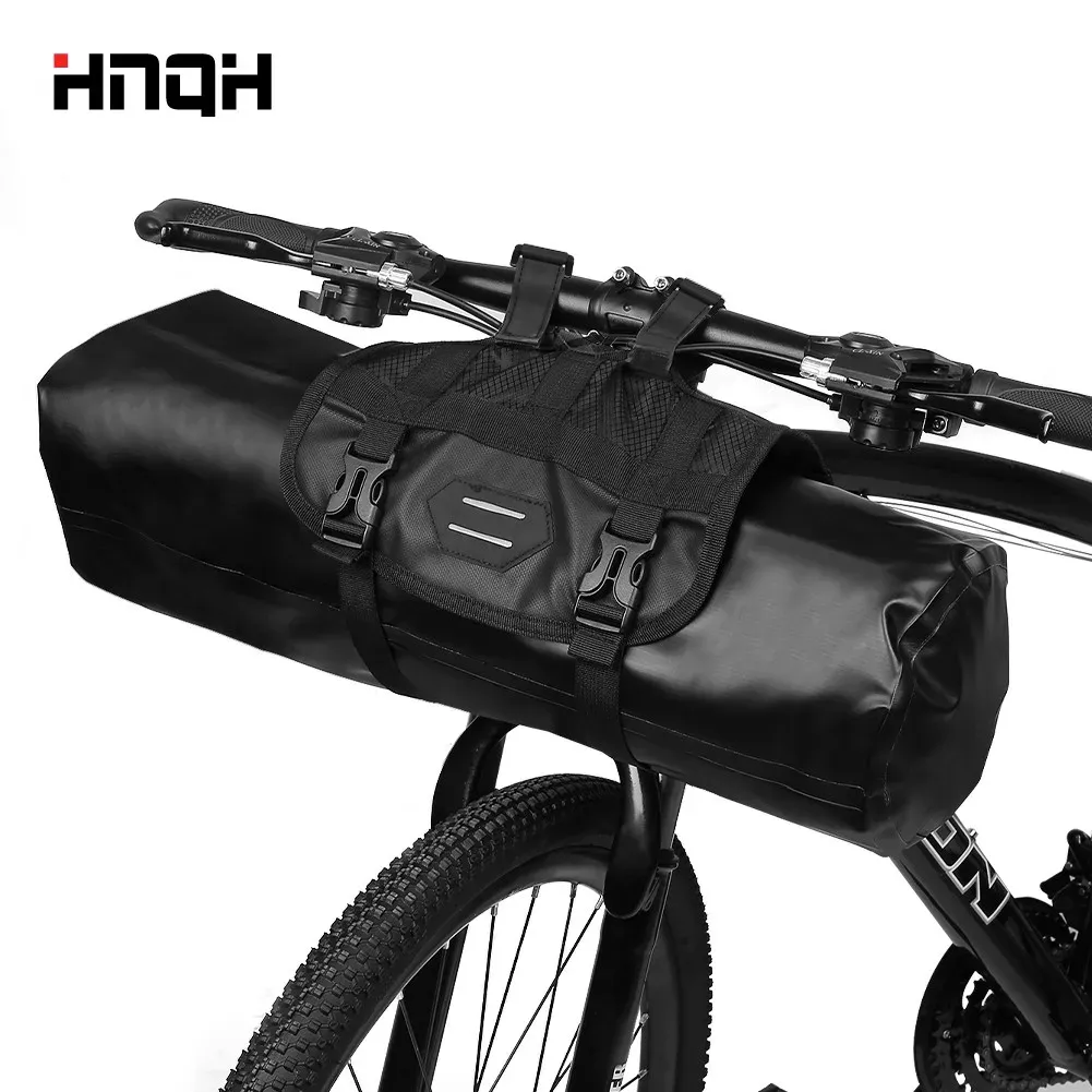 Väskor cykelstyrning påsar vattentät stor kapacitet 5L20L ram Front Tube Cycling Bag Trunk Pannier Bolsa Bicicleta Bike Tillbehör