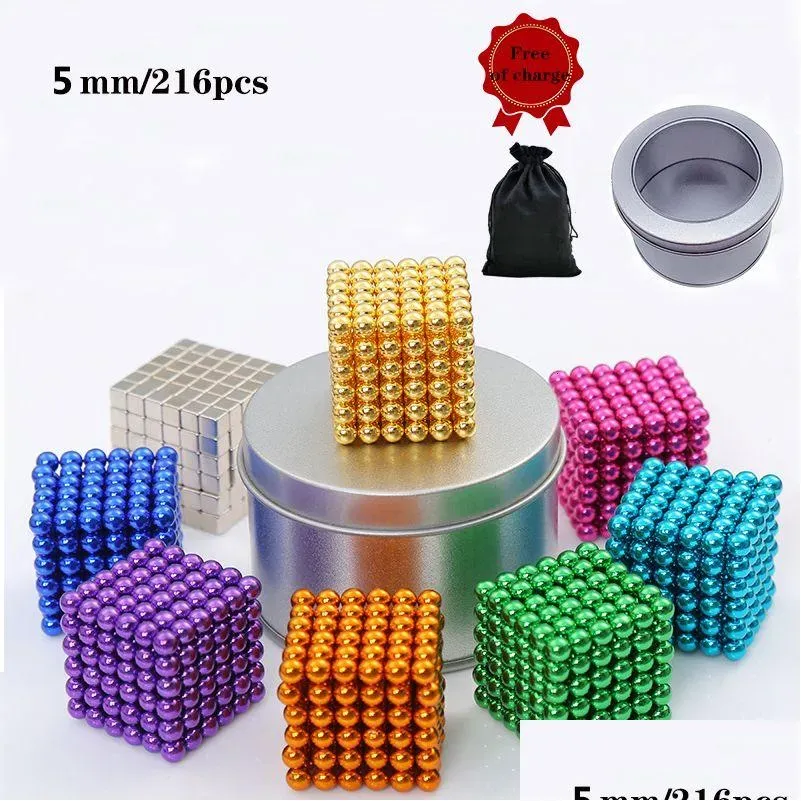 Magnets Fridge Magnets 5Mmmagneta Toy Ball Pilka Bloko Magnete Balls Beads Diy Handicraft Accessories Magnetballs For Making Supplies Drop