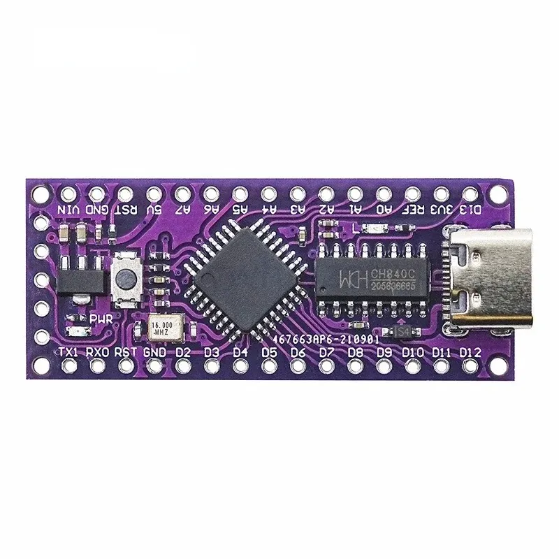 LGT8F328P-LQFP32 Minievb Type-C Zastąp nano v3.0 na oscylator kryształowy dla Arduino LGT8F328P