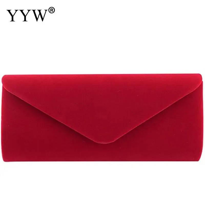 Chemises 2019 Sacs de mariage rouges pour les femmes Couleur de couleur Fashion Couleur solide Embrayage de soirée et sac à main Sac à bandoulière Pocket Bolso Mujer Bolso Mujer