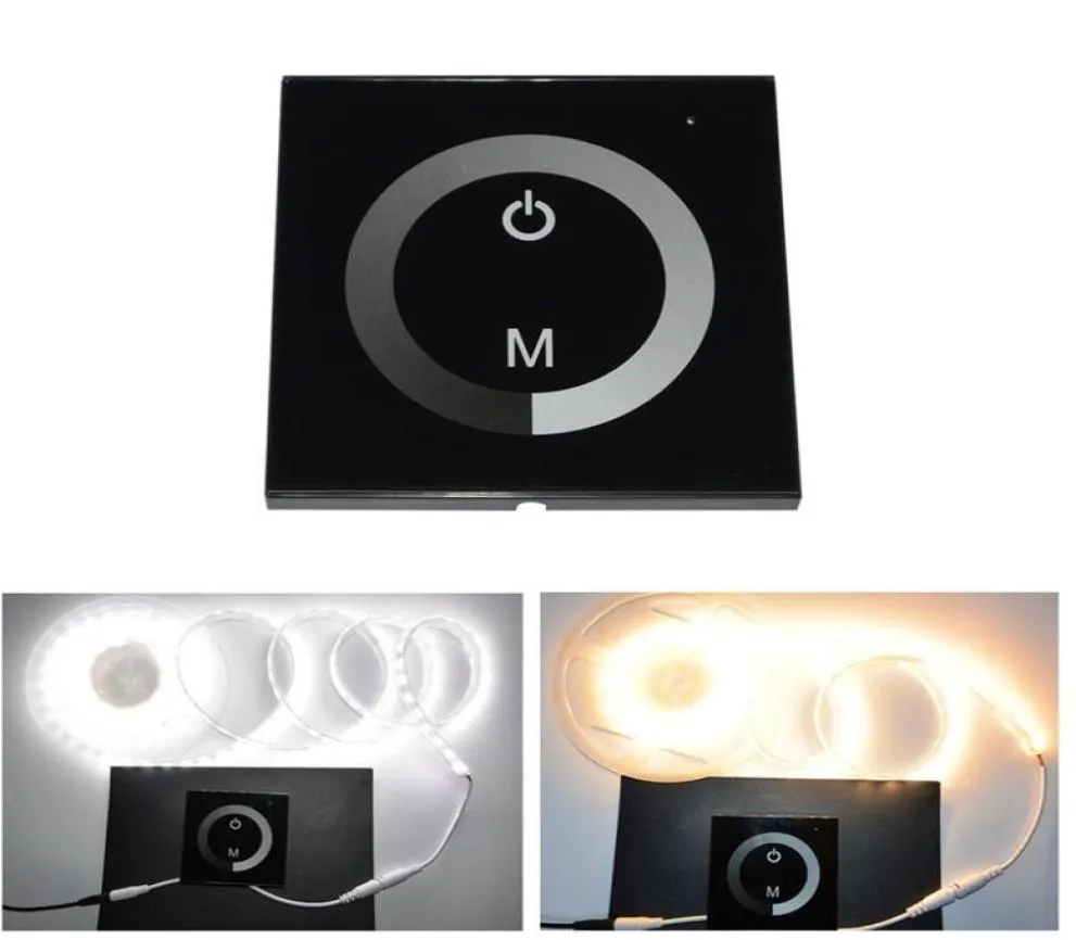 Edison2011 LED Dimmer DC12V Touch Panel Dimmer Switch DC1224V für LED -Strip RGB LED -Leuchten Home Lamps Dimmable1298683