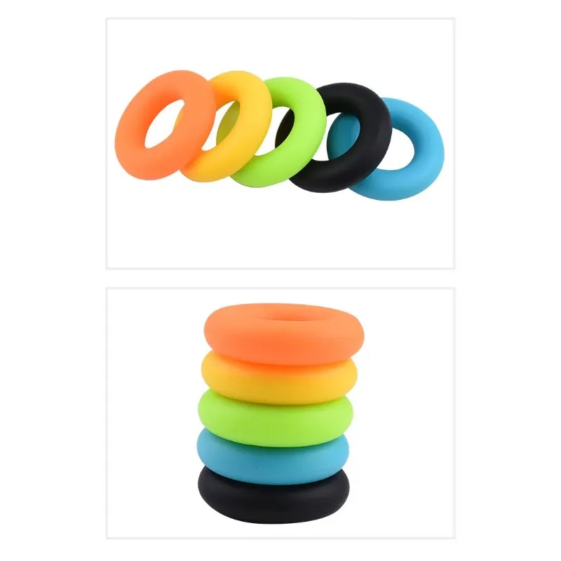 Forza di fitness Presa a mano Muscolo Allenamento la forza del muscolo silicone facile da trasportare Grip Fitness Esciser ad anello di silicone