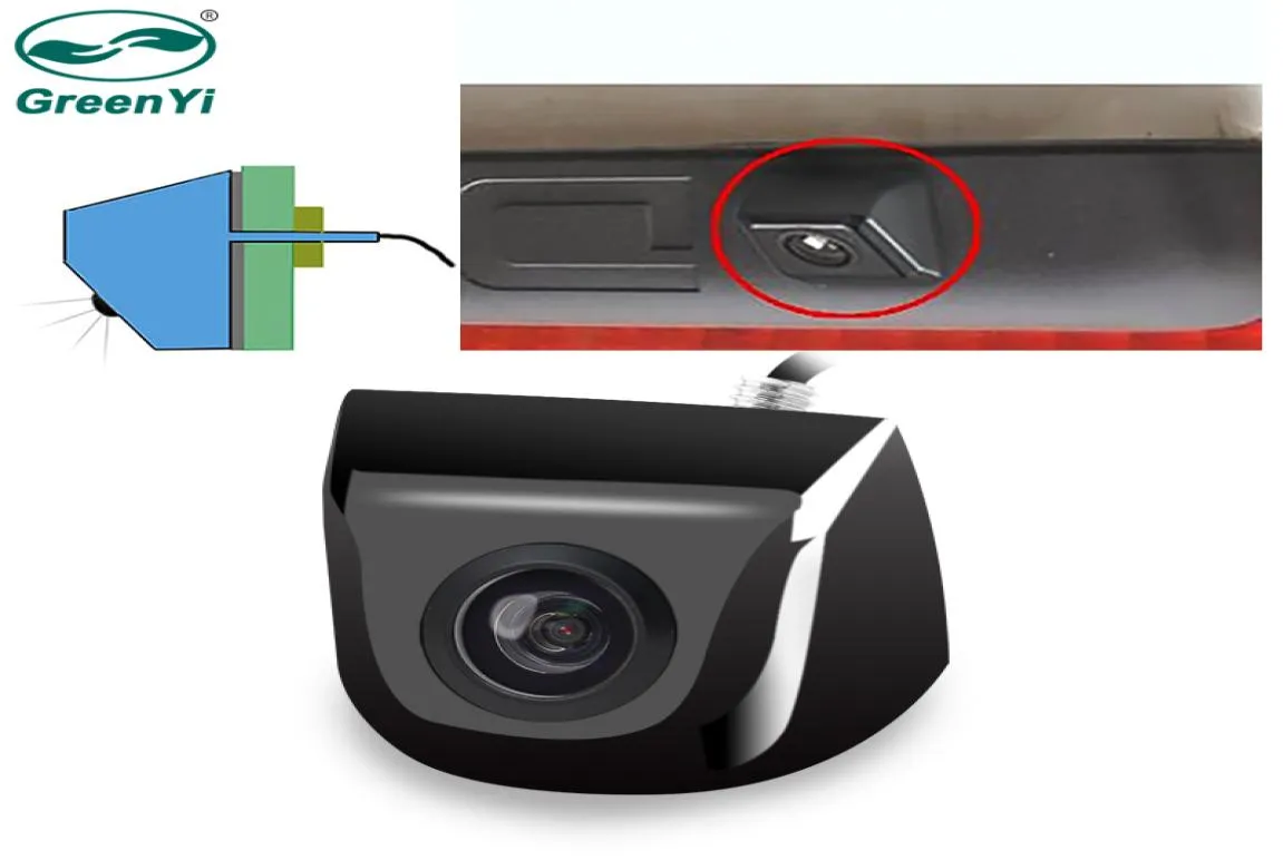 Veículo Greenyi Visualização traseira Câmera de metal da câmera de metal reversa de 170 graus de estacionamento automático Backup5506965