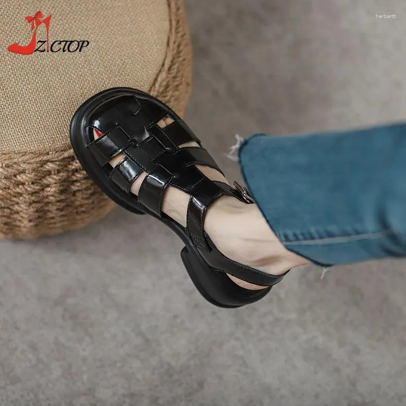 Отсуть обувь римские сандалии женщины летняя модная платформа закрытая пальца на высоких каблуках Гладиатор Глазитный ремешок повседневный пляж