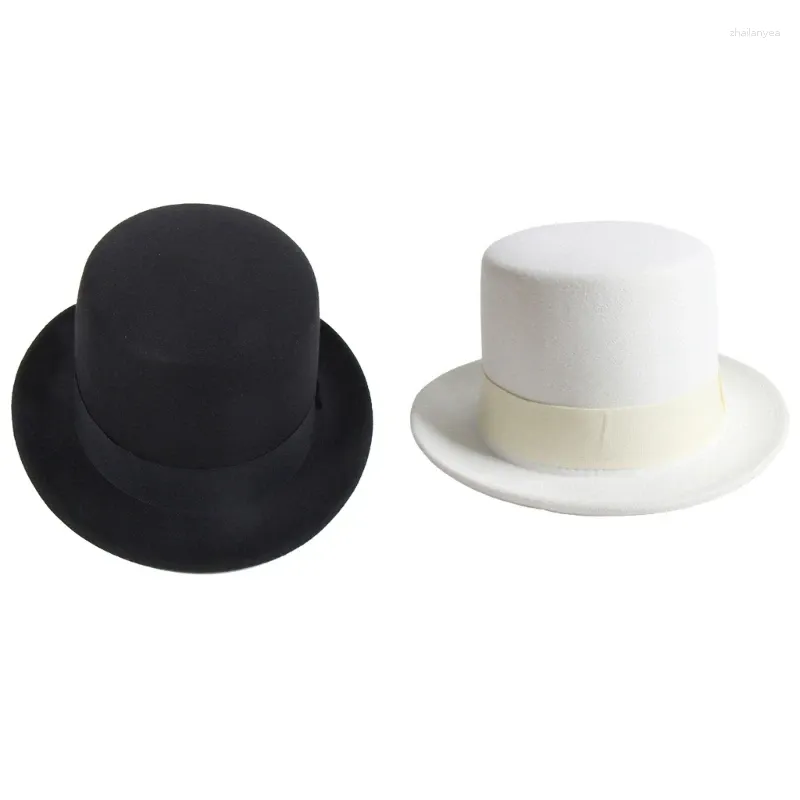 Boinas fedora ocidental para homens mulheres unissex usam caça de fantasia de mago vintage