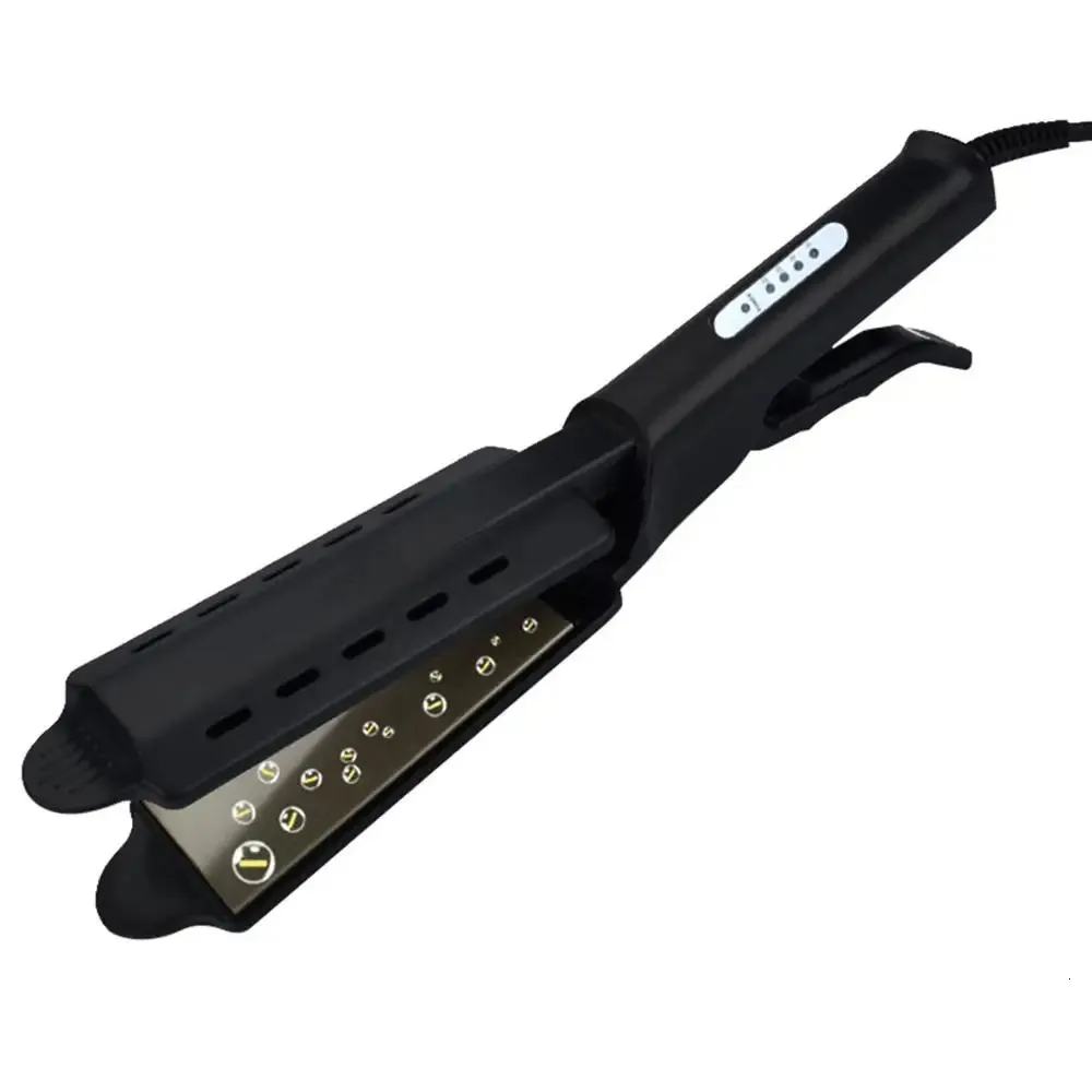 Hair Straightener Four-gear Temperature Adjustment Ceramic Tourmaline Ionic Flat Iron Widen Panel Professional Styling Tool 240411