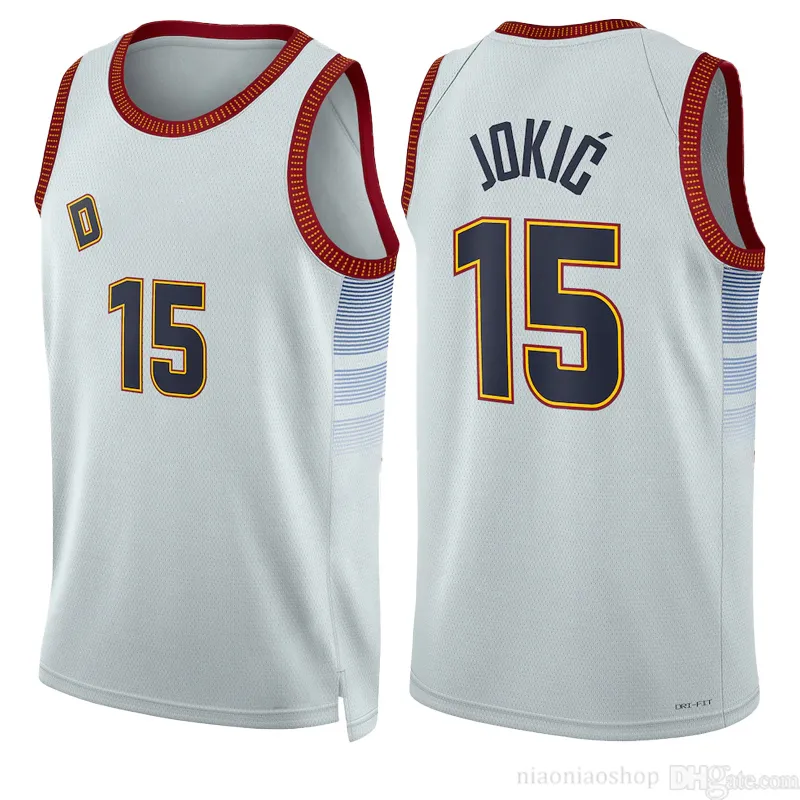 Никола Джамал Мюррей Jokic Basketball Jersey Mens Black Jerseys рубашка