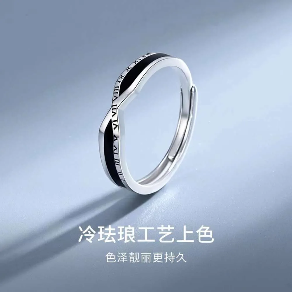 Time Hourglass Ring Mens Trendy Personality Hip Hop Fashion Roman Digital Single Open