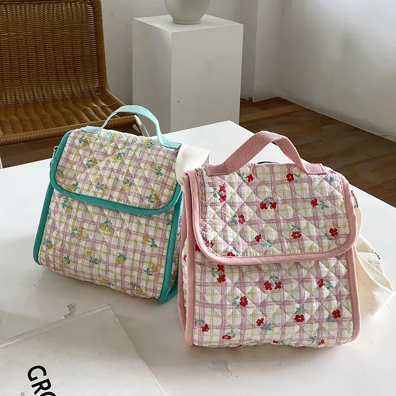 Sacs de style coréen bébé filles sacs de messager sacs à imprimé floral mignon chic picnique sac à dos pour enfants