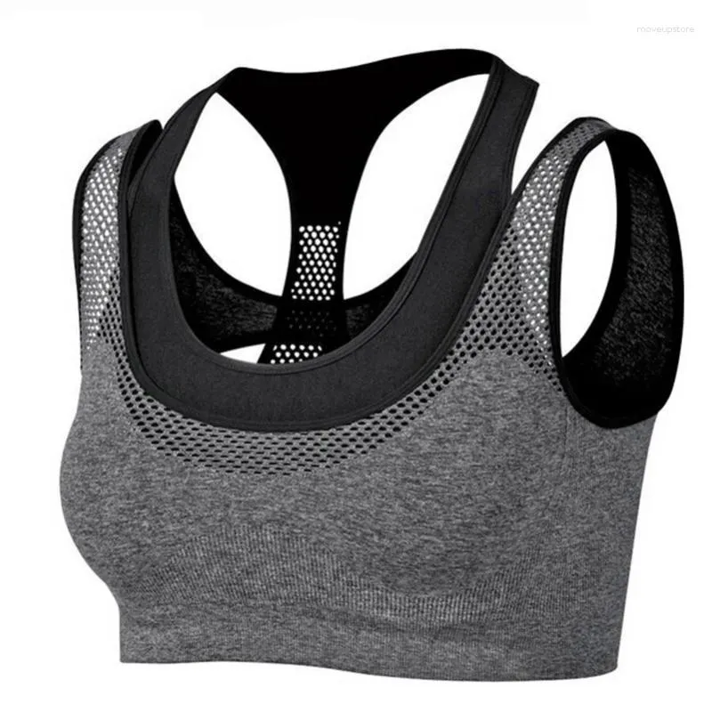 Yoga Roupfits Sports BH BRA 2024 Women Workout Fitness Push Up Top Athletic Running Shocksoof Camise