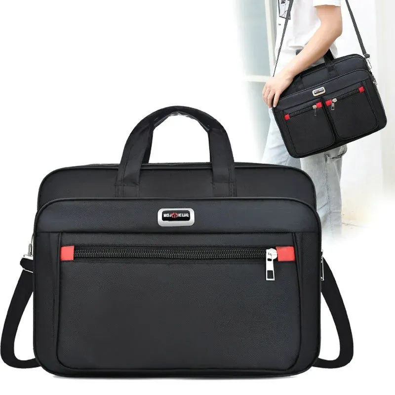 Briefcases Business Laptop Briefcase Men Waterproof Oxford Handbag Office Documents Messenger Shoulder Bags Large Executive Satchel XA303C