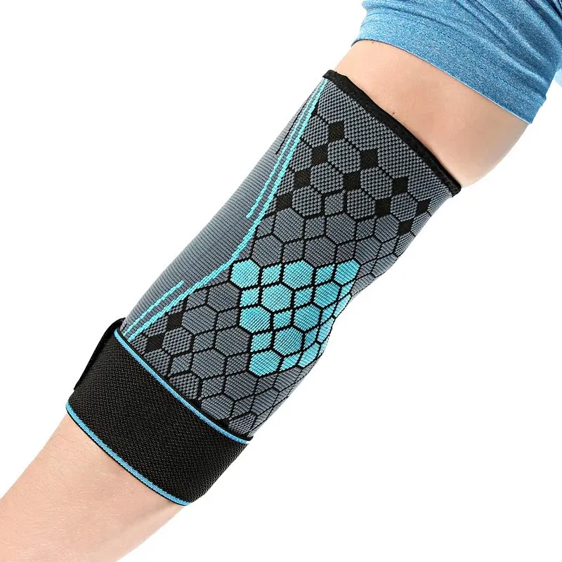 ELBOW STACK COMPRESSION SHEEVE SOUTIEN SOUTIEN SOUTIEN ELASTIQUE avec sangle pour le golf, le basket-ball, le tennis, l'entraînement, l'arthrite, la douleur