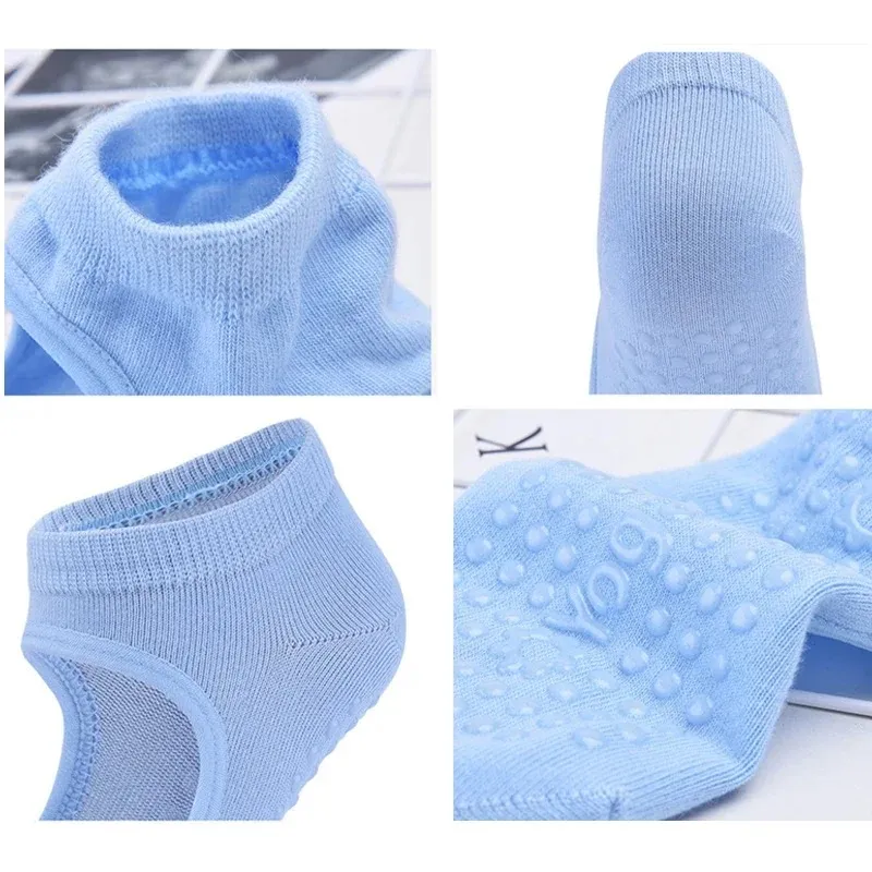 2022 New Women Yoga Socks Gym Silicone não deslize Pilates Socks Balé de Fitness Ballet Dança de algodão Sports Sports Slippers