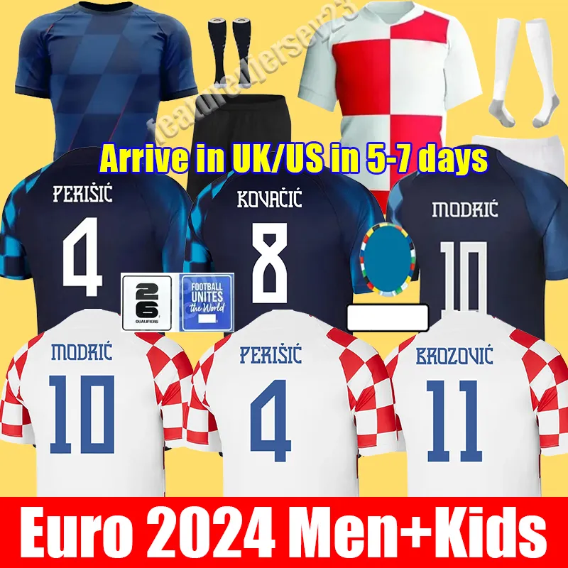 Хорватия футбольный майка 2024 евро Кубок 2024 Горейская сборная 24 25 футбольная рубашка мужская детская комплект набор дома белые голубые мужчины.
