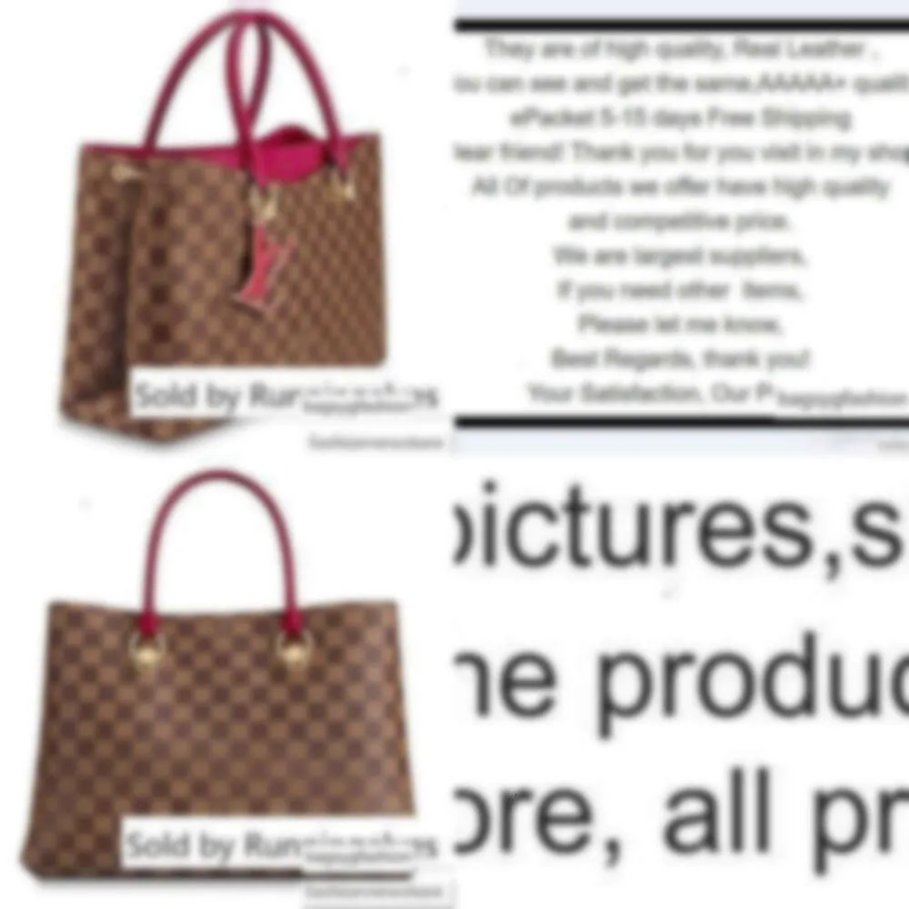 Bags N40052 Riverside Grid Pattern Caviar Lambskin Le Boy Chain Flap Totes