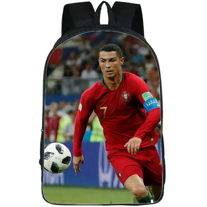 Сумки C рюкзак Cristiano Ronaldo Footballer Daypack Portugal Team School Back Football Rucksack Satchel School Bag Сумка на открытом воздухе Day Pack