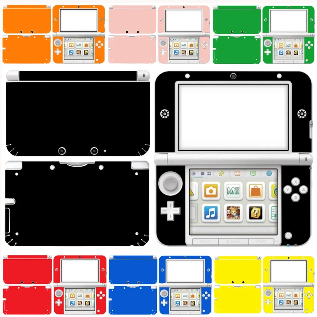 Joysticks 10 pure schone vaste kleuren vinylhuid sticker beschermer voor Nintendo 3DS XL LL Skins -stickers