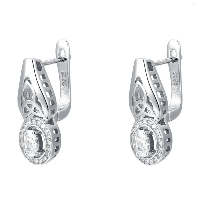 Pendientes de semental 2024 Europa y americana Sterling Silver 925S Diamond Controlon Ear Long Studs Joyería de estilo simple de alta calidad para mujeres