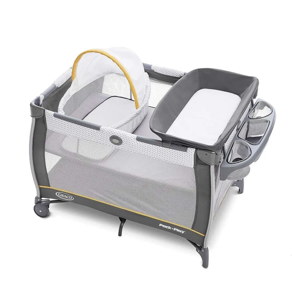 Bekväm och mångsidig Pack n Play Playard med reversibel Seat Changer LX Basin-Perfekt för on-the-go-föräldrar och växande barn