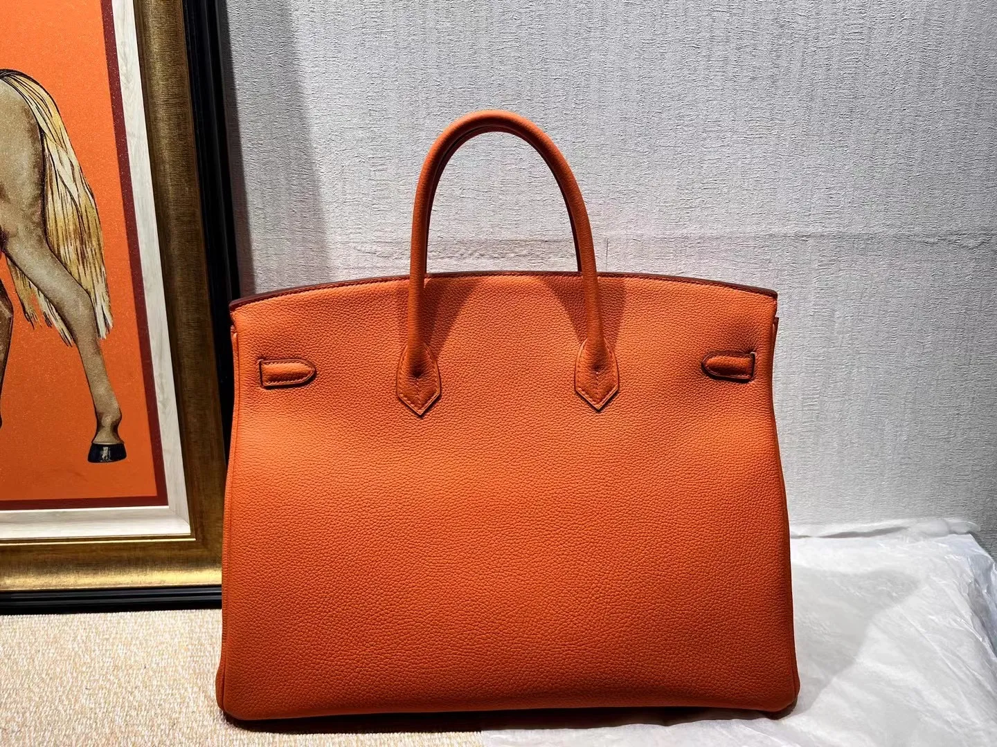 10A Luxury handbag Brand design all hand-made wax thread sewn togo Leather women's handbag 40cm cowhide bag Large capacity travel bag
