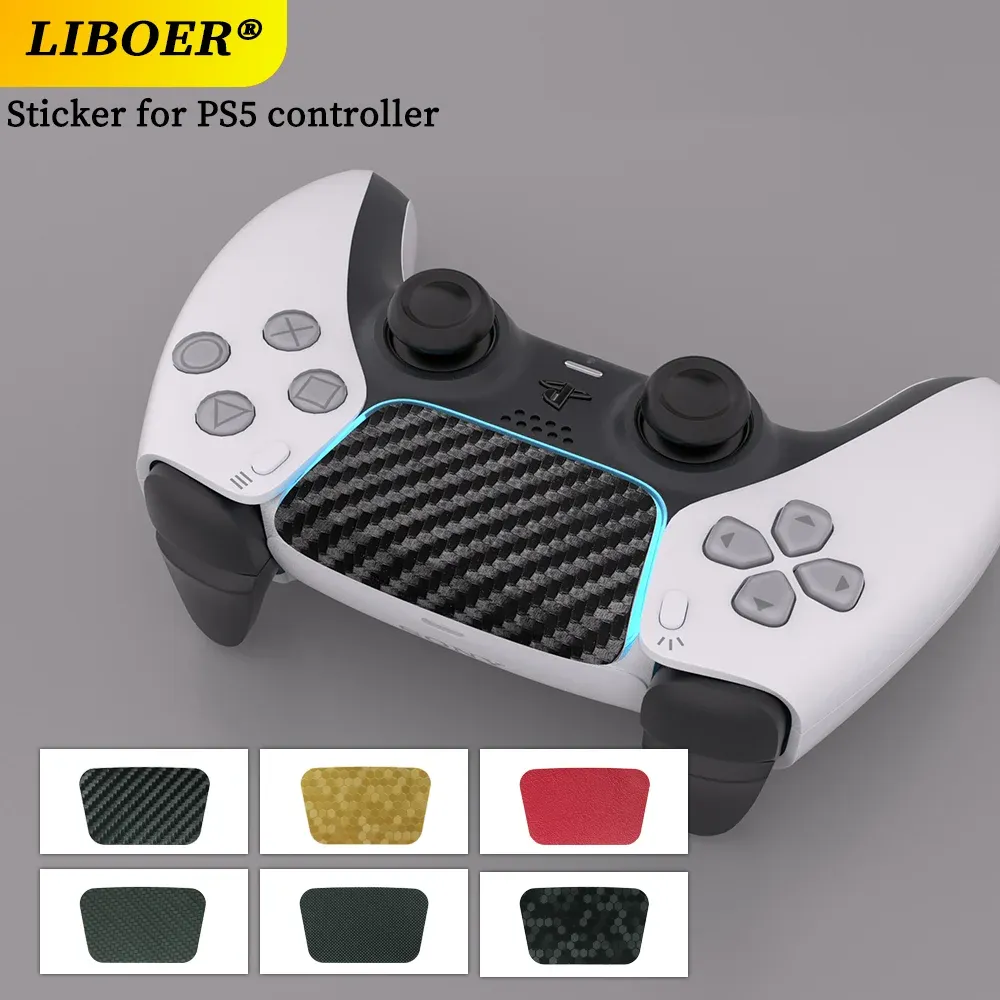 Przypadki naklejka na skórę do kontrolera PS5 stałe kolory multipletEXTURE DOTYCZĄCE DO PLASTATION 5 Touchpad Protect (2 szt.)