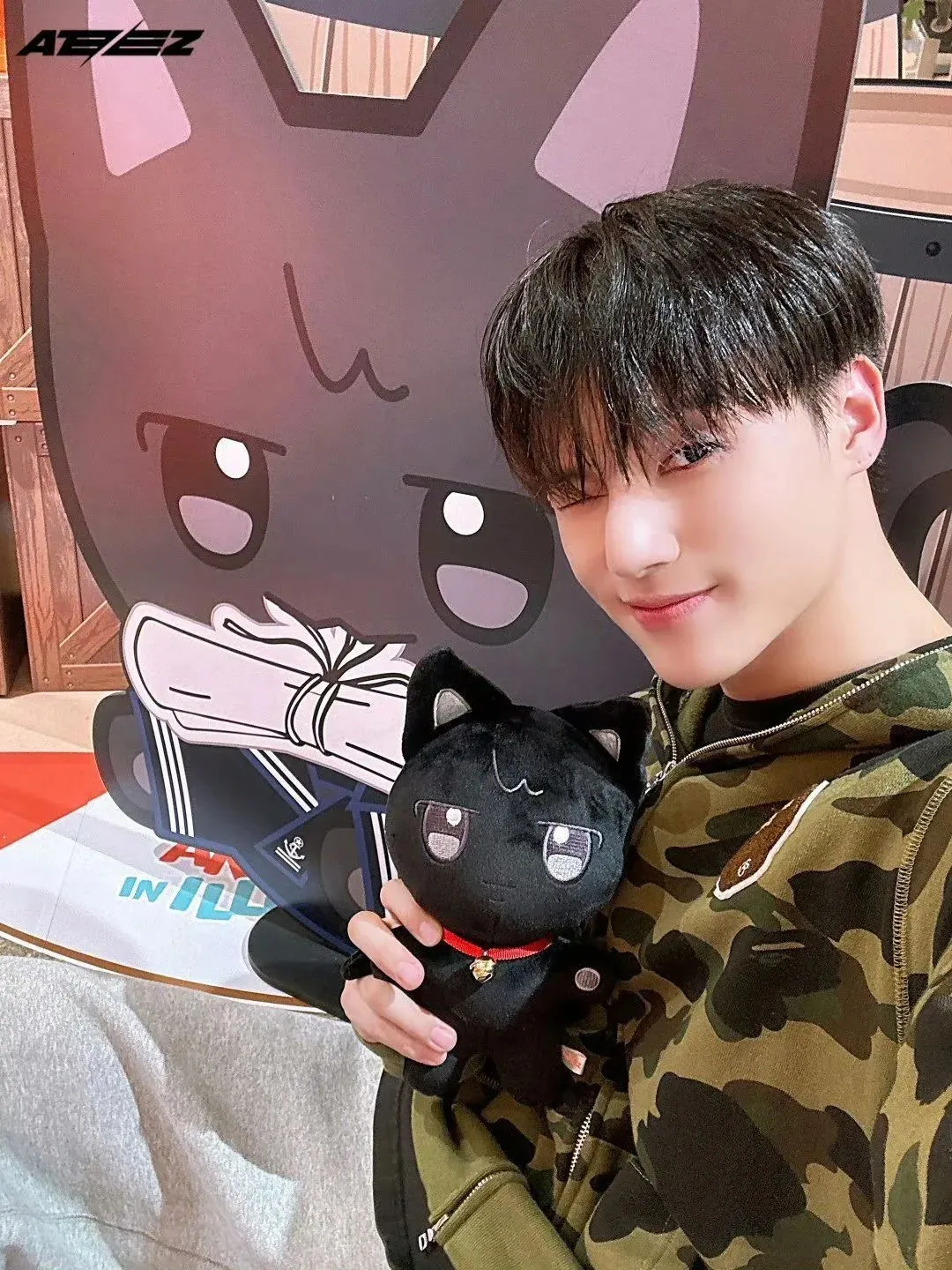 Kpop ATEEZ ポップアップストア人形 30 センチメートル Aniteezを