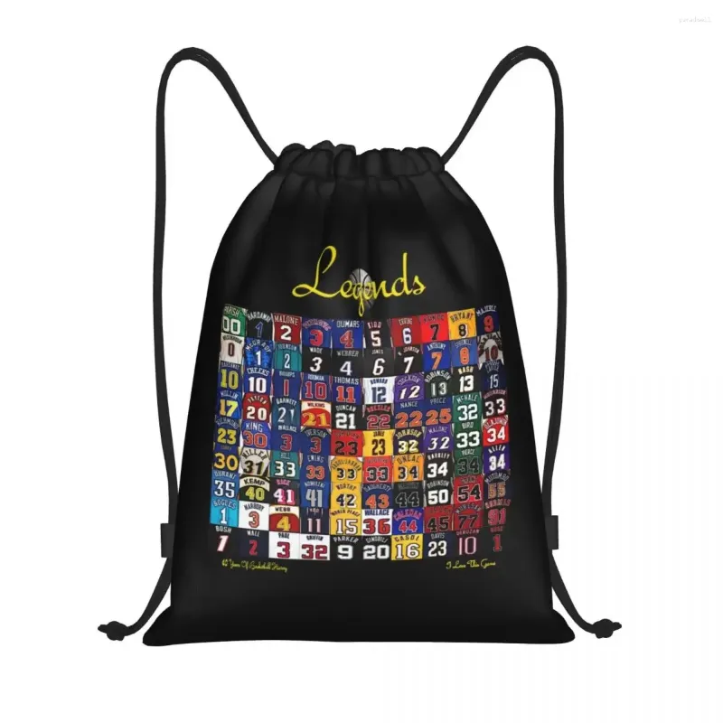 Sacos de compras Legends de basquete Backpack Backpack Gym Bag para homens Sackpack