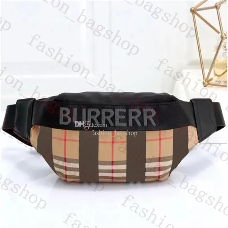 Luxury Designer Waist bags Waistpacks Chest Bag mens Women fashion bumbag fanny pack High qualitys plaid Striped nylon canvas Fannypack Crossbody Shoulder bag