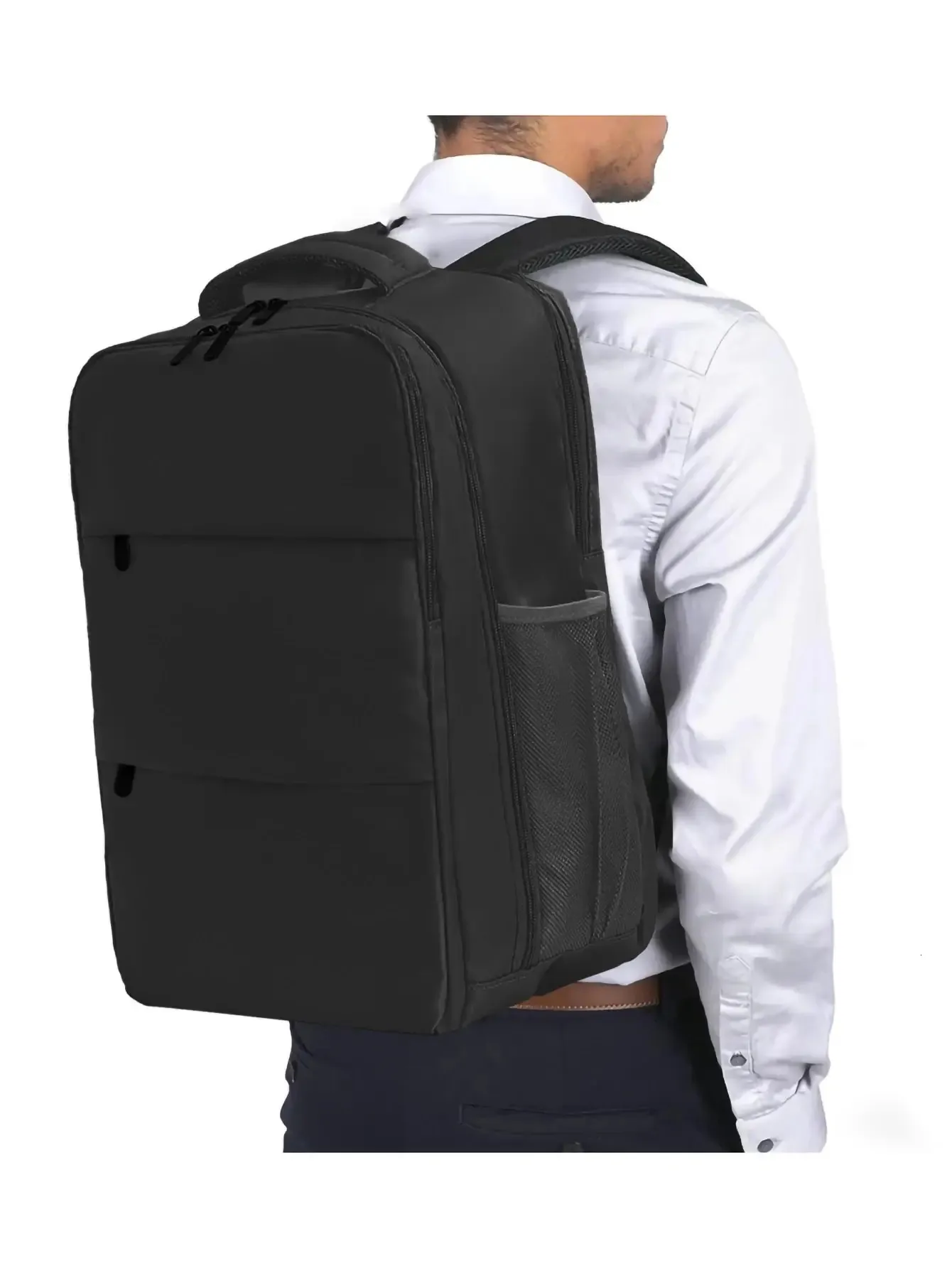 16 pouces Unisexe Grande-capacité Voyage Business Lightweight Imperproof Durable Hallepack Multi-Fonctional Backpack 240409