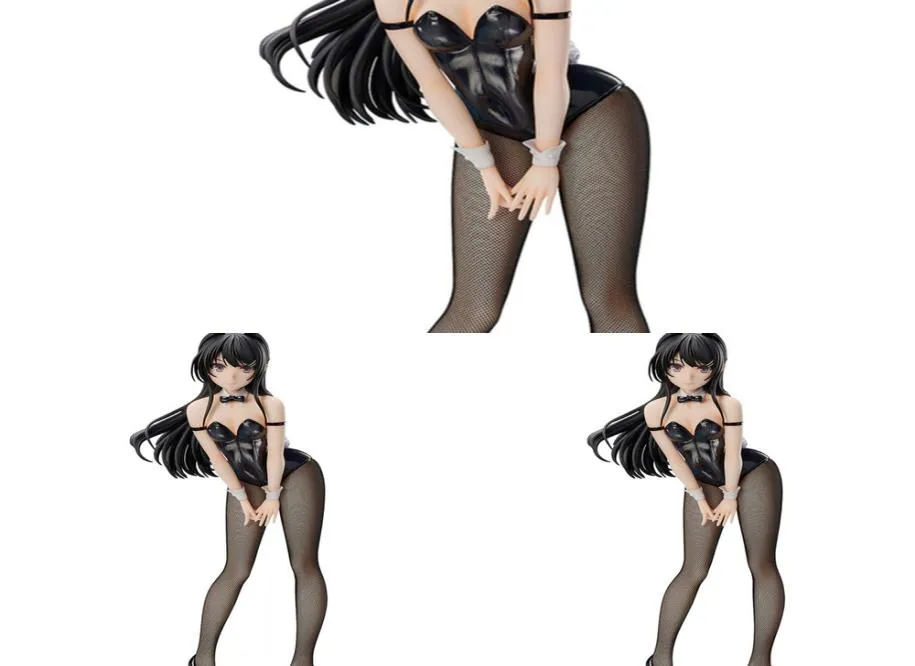 Rascal droomt niet van Bunny Sexy Girl Action Figuur Anime 40cm Senpai Sakurajima Mai PVC Actie Figuur speelgoedmodel Pop Gifts Y072716514