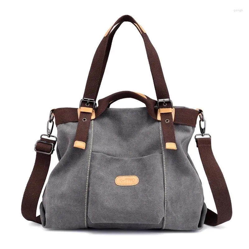 أزياء الأزياء Canvas Crossbody Bags Tote Qualitybag Women Counter Counter Travel DesignerHandbags Messenger كبيرة السعة