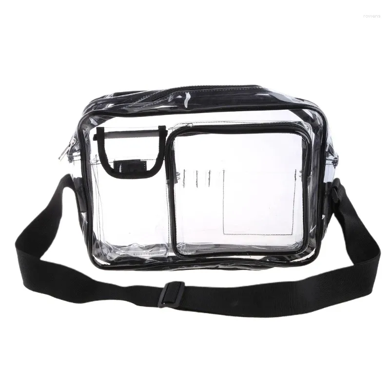 Bel Çantaları 28GD 14 inç anti-statik şeffaf PVC çanta temiz oda mühendis aracı Bilgisayar Kadınlar için çalışıyor Erkek omuz crossbody torbası